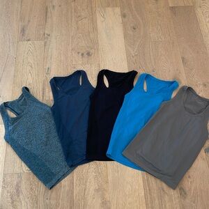 Sweaty Betty Bundle of 5 Athlete Seamless Workout Tanks Size Small